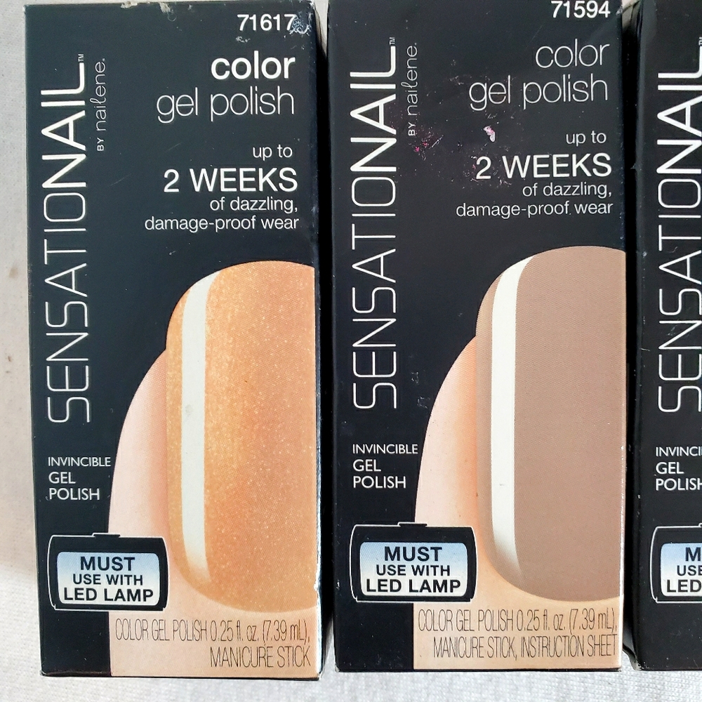 Sensationail Gel Polish 4 Bottle Bundle